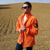 Men's Orange Heavy Active Fleece 